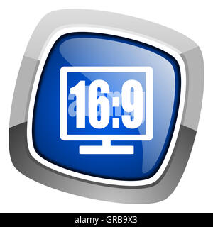 16 9 display icon Stock Photo - Alamy
