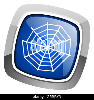 spider web icon Stock Photo