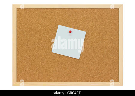 Notepad At A Pin Board Stock Photo