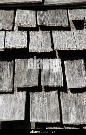 Roof Tile Of Wood Stock Photo