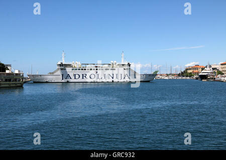 Car Ferry Jadrolinija Stock Photo