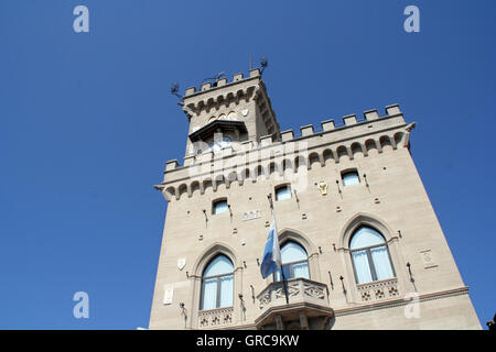 Palazzo Publico In San Marino Stock Photo