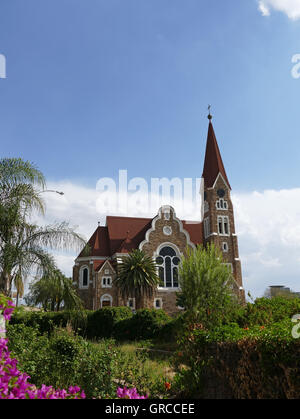 Christ Church In Windhoek, Namibia, Built In 1907 For Evangelical-Lutheran Congregation Stock Photo