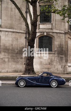 Morgan Aero 8 Sports Car on The  Strand, London, England. Stock Photo