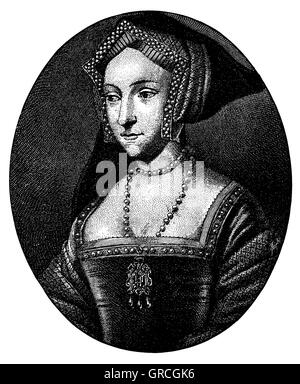 Johanna Seymour, third wife of Henry VIII Stock Photo