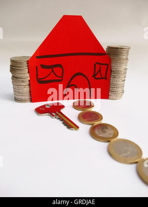 Symbol Photo Buying A House Stock Photo