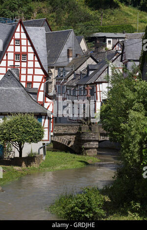 Picturesque Monreal In Eifel, Rhineland-Palatinate, Germany