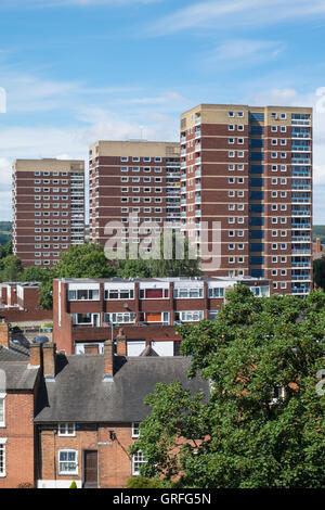 Blocks of high rise flats in Brentford Towers London Borough of ...