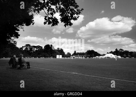 General view of Star Stile, home of Halstead Cricket Club, during a 2nd XI friendly match between Essex CCC and Leicestershire CCC - 03/09/10 Stock Photo