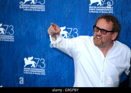 Venice, Italy. 7th Sep, 2016. Actor Colm Meaney attends a photocall for the film 'The Journey' out of competition at the 73rd Venice Film Festival in Venice, Italy, on Sept. 7, 2016. Credit:  Jin Yu/Xinhua/Alamy Live News Stock Photo