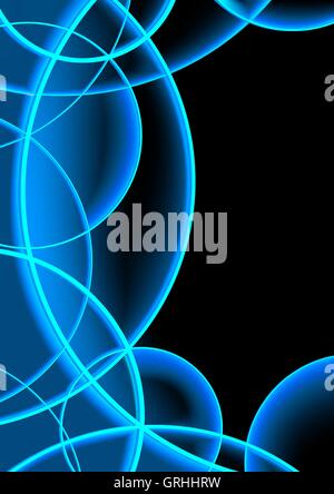 Neon Abstract Circles Stock Vector