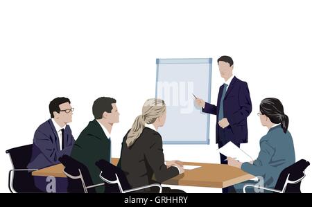 Consulting, Training, informing Stock Vector