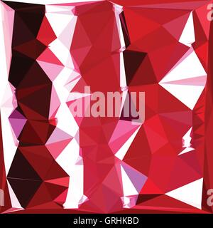 Barn Red Abstract Low Polygon Background Stock Vector
