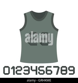A set of numbers, vector illustration. Stock Vector