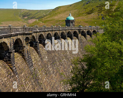 Craig Goch dam in the Elan Valley reservoirs system Powys Wales UK built to supply water to the city of Birmingham England Stock Photo