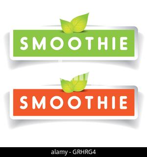 Smoothie label vector sign Stock Vector