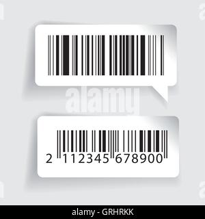 Barcode labels vector set