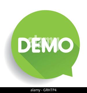 Demo button vector Stock Vector