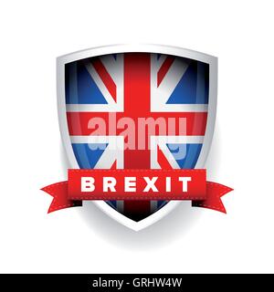 Brexit sign UK flag vector Stock Vector