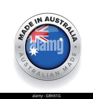 Made in Australia. Australian made Stock Vector