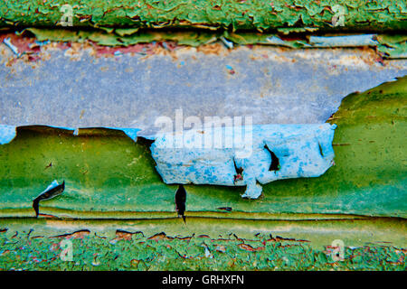 Detail of deteriorated Blind Stock Photo