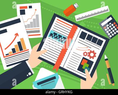 Business project and the solution of problem costs, as well businesses raise to the top. Vector Stock Vector