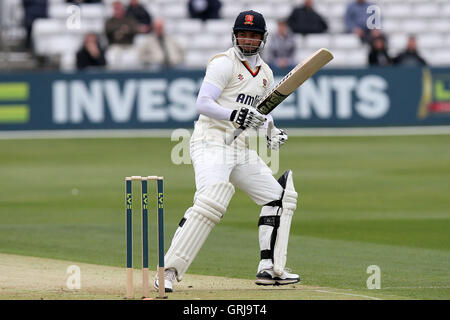 Alviro Petersen in batting action for Essex - Essex CCC vs Gloucestershire CCC - LV County Championship Division Two Cricket at the Ford County Ground, Chelmsford, Essex - 05/04/12 Stock Photo