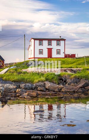 The fishing village of Tilting, Fogo Island, Newfoundland and Labrador, Canada. Stock Photo