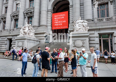 New York City,NY NYC,Lower Manhattan,Financial District,National Museum of the American Indian,building exterior,Alexander Hamilton Custom House,Beaux Stock Photo