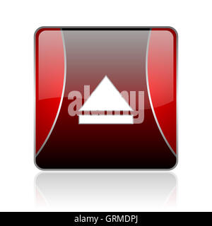eject red square web glossy icon Stock Photo - Alamy