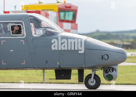 Army Air Corps Britten-Norman Defender Raf Valley Anglesey North Wales Uk Stock Photo