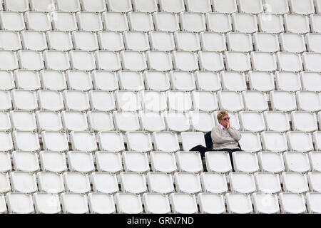 A spectator looks on during Hampshire CCC vs Essex CCC, Specsavers ...