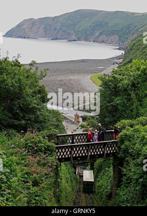 Cliff Railway, Lynton, Devon Stock Photo