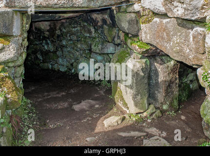 Carn Euny ancient village at Sancreed near Penzance in Cornwall, England, UK Stock Photo