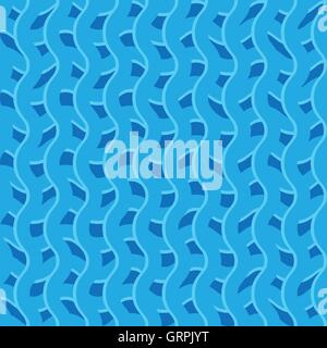 Pattern with wavy, billowy intersecting lines. Grid of irregular lines perfectly seamless pattern. Stock Vector