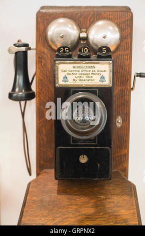 New Hampshire Telephone museum in Warner NH Stock Photo