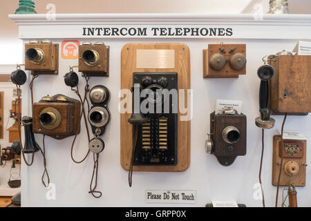 New Hampshire Telephone museum in Warner NH Stock Photo