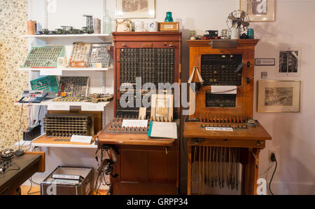 New Hampshire Telephone museum in Warner NH Stock Photo