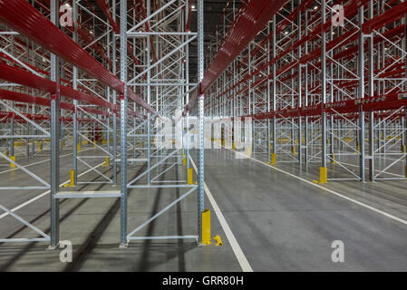 Interior of a modern warehouse ,clean and empty Interior of a modern warehouse ,clean and empty