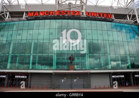 Manchester, UK, August 21, 2011: Manchester United mega store, located in front of it's stadium Stock Photo