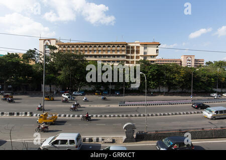 Telangana Secretariat at Telugu Talli Flyover Stock Photo - Alamy