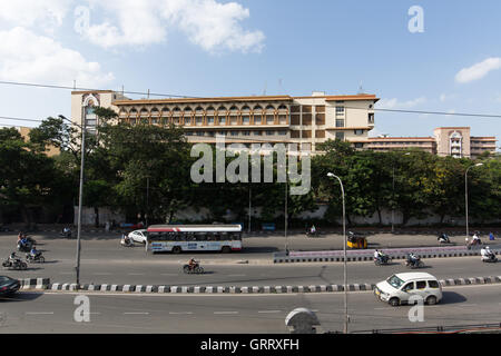 Telangana Secretariat at Telugu Talli Flyover Stock Photo - Alamy