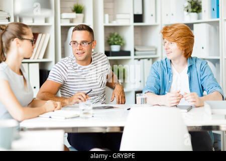 Having meeting Stock Photo