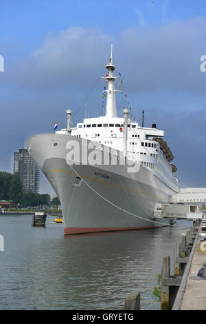 The SS Rotterdam Cruise ship serves as a hotel and museum. Stock Photo