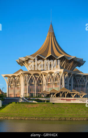 Sarawak State Legislative Assembly (Dewan Undangan Negeri), Kuching, Sarawak, Malaysia. Stock Photo