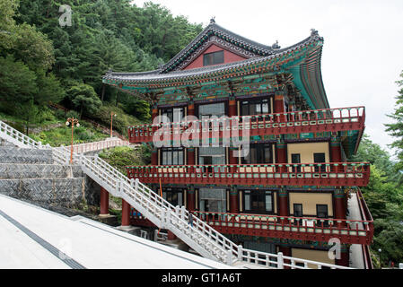 Chungcheongbuk-do, South Korea - August 29, 2016: Guinsa temple in Sobaek Mountains, South Korea Stock Photo