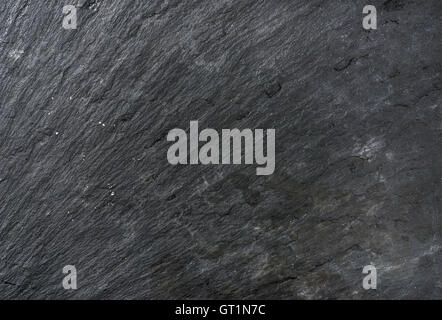 Old black slate stone texture, background or wallpaper Stock Photo