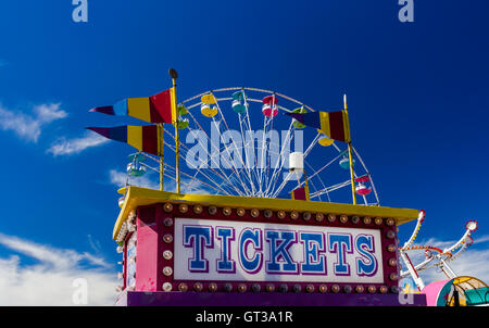 Ticket Booth at Fair Stock Photo