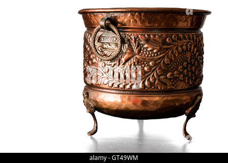 Antique art objects -  medieval cauldron Stock Photo