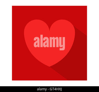 heart icon in flat design Stock Photo - Alamy